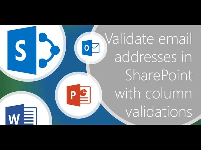 #Microsoft365 Day 237: Validate Email Addresses in #SharePoint with Column Validations