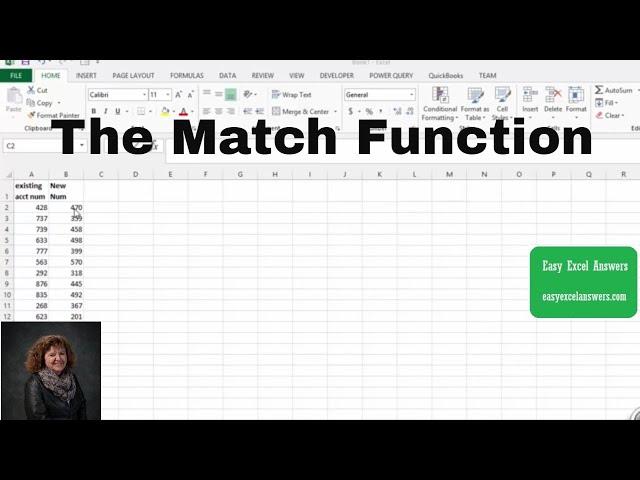 Use the match function to find number in list in Excel