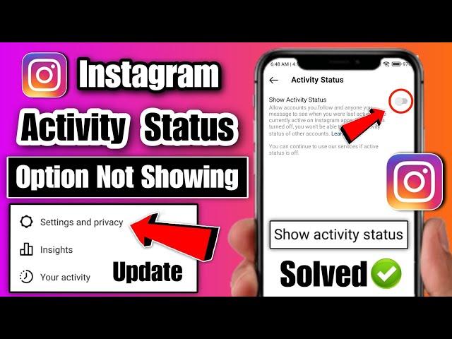 how to turn off active status on instagram 2024 | instagram show activity status option not showing