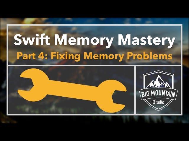 Memory 4 - Fixing Common Memory Problems: Reusable Popups (iOS, Xcode 9, Swift 4)