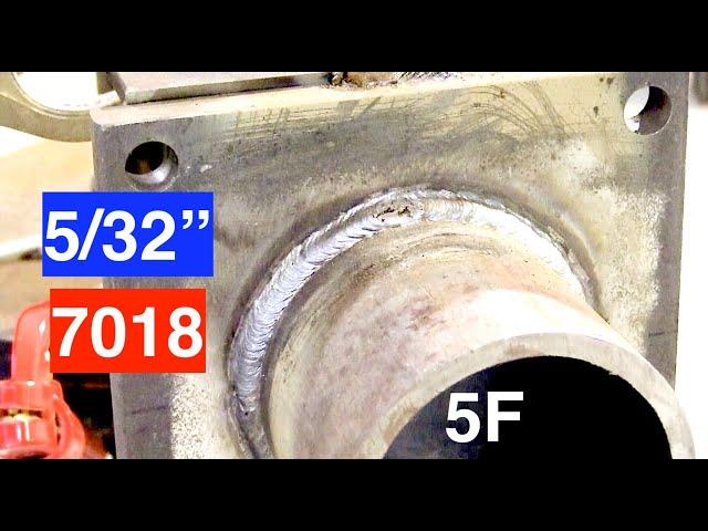 7018 5/32" Stick Welding - 5F Joint Tube to Plate | Welding Tips & Tricks #Welding #Tips