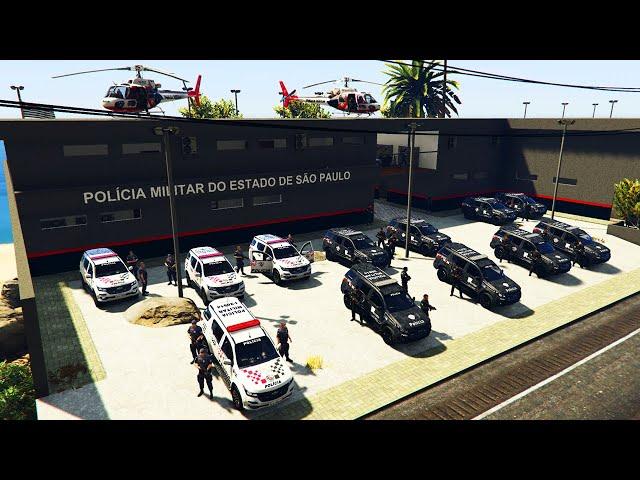 PERSEGUIÇÃO + INTENSA TROCA DE TIROS | GTA 5 VIDA POLICIAL