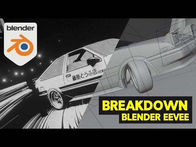 Initial D | Blender |  Breakdown