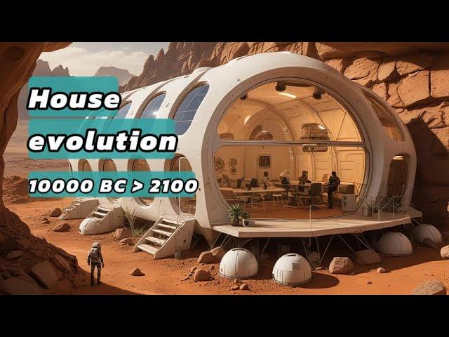 The evolution of Houses from 10000 BC to 2100 (4K video)