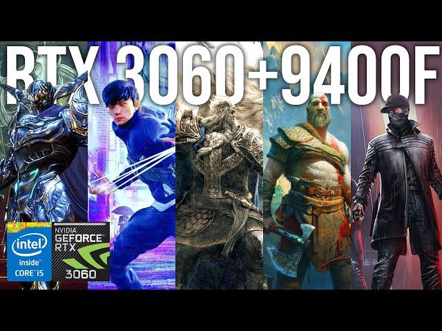 RTX 3060 12GB OC + INTEL i5 9400F - 5 NEW GAMES BENCHMARK (ULTRA, RTX ON) 1080P 60FPS 2022