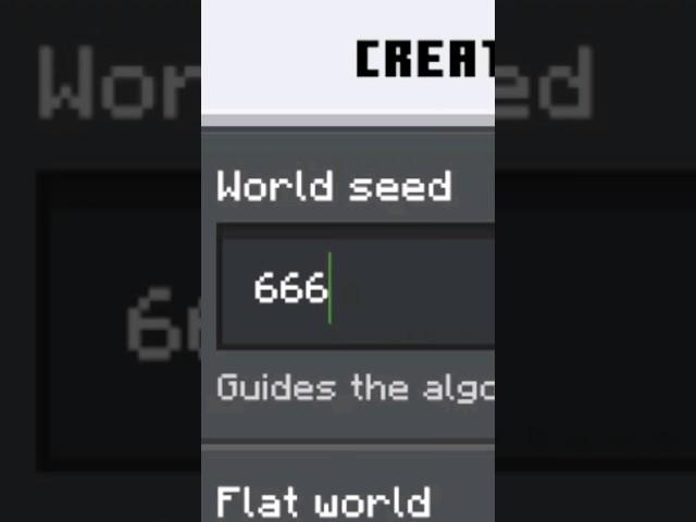 I Went Into 666 Seed   In Minecraft! #shorts #minecraft