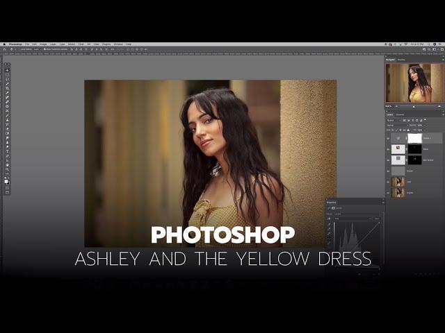 Photoshop Retouching - Yellow Dress