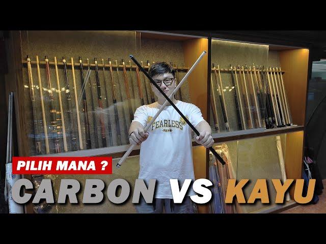 TONTON SEBELUM BELI STIK BILLIARD | Carbon Shaft VS Wooden Shaft