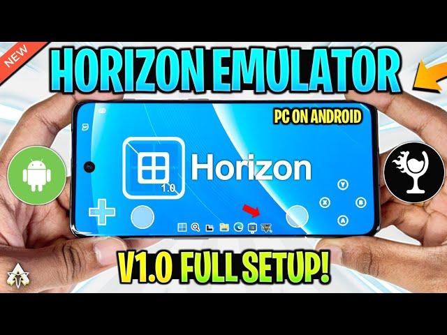 Horizon Windows Emulator - V1.0 Update Setup/Best Settings/GTA V Test | Pc On Android