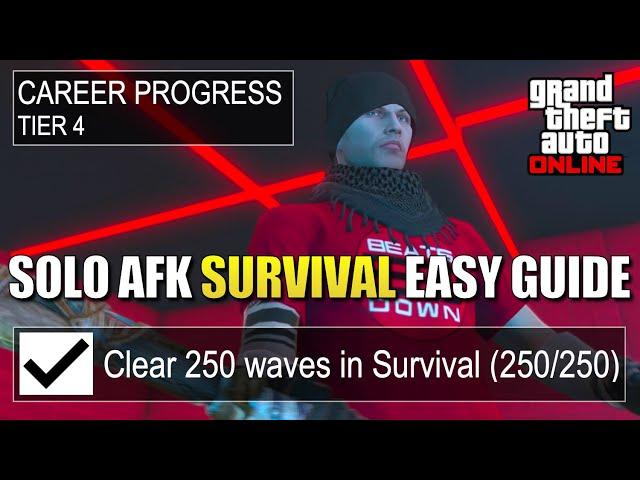 How to Clear 250 Waves in Survival | Career Progress Tier 4 Easy Guide