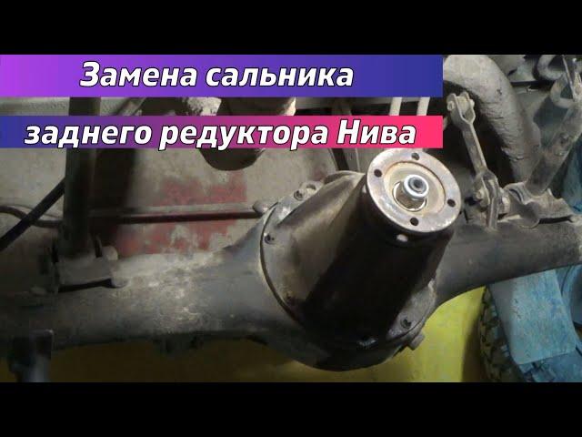 Замена сальника заднего редуктора Нива | Нow to replace the oil seal of the Niva rear gearbox