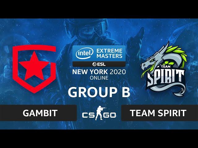 CS:GO - Team Spirit vs. Gambit [Dust2] Map 1 - IEM New York 2020 - Group B - CIS