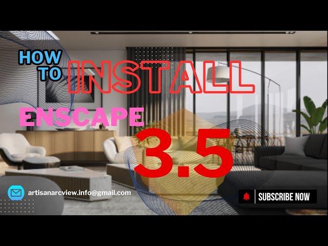 How To Install Enscape 3.5  full Crack Sketchup Or Revit | ARTISAN ARC VIEW