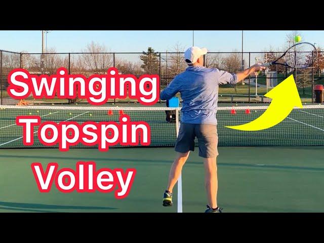 How To Hit A Swinging Topspin Volley (Advanced Tennis Technique)