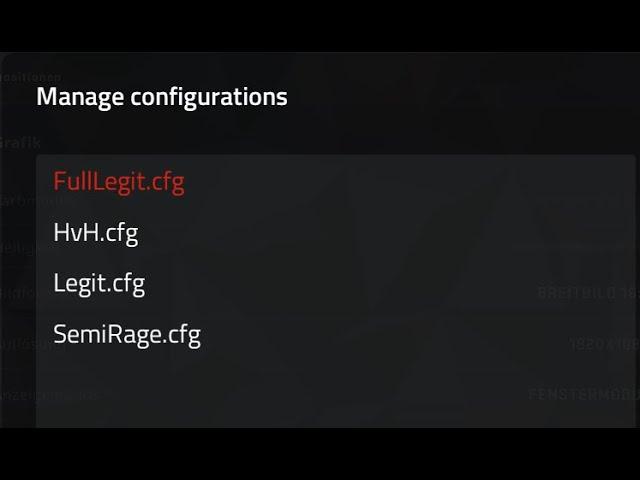 FullLegit | Legit | Semi-Rage | HvH Config [Aimware v5]  free config in desc