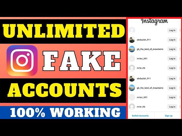 How to Create Unlimited Fake Instagram Accounts | Create Instagram Account Without Phone & Email