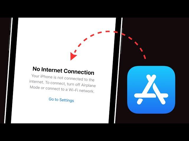 How To Fix App Store Not Internet Connection Error On iPhone - iPad iOS 16/17/18 (2025)