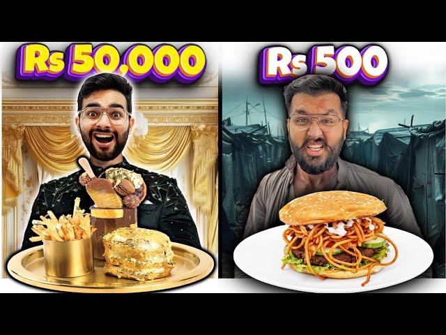 Living on Rs 500 vs Rs 50,000 For 24 Hours !   BANGALORE