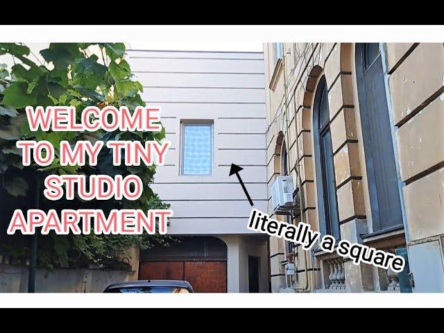 tiny studio apartment tour - Erasmus in Bucharest