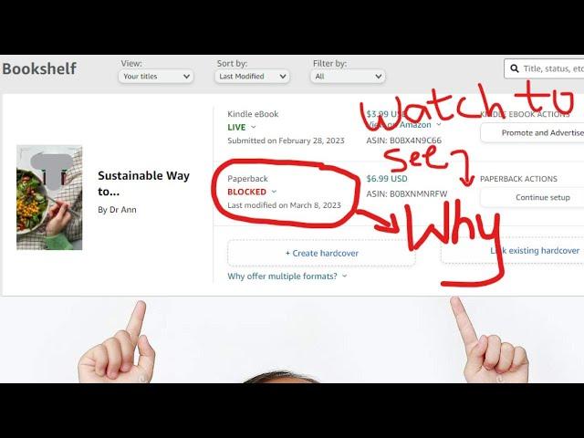 Amazon KDP Book Blocked (Amazon KDP For Beginners Step By Step)