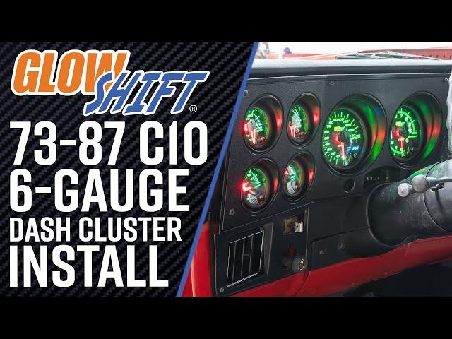 Installation | Black 7 Color Series 6 Gauge Dash Panel Package for LS Swapped 1977 Chevy C-10