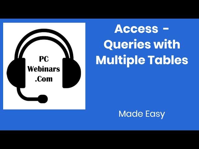 Access queries with multiple tables - How to create queries with multiple tables in Microsoft Access