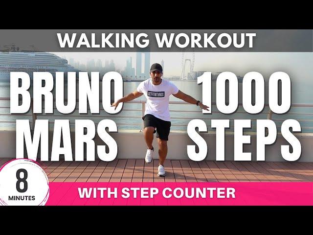 Bruno Mars Walking Workout | Daily Workout at home | 8 minutes