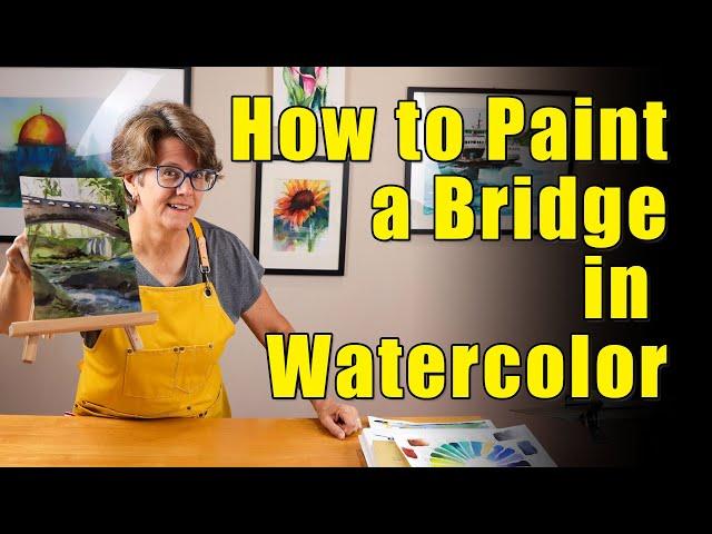 How to Paint a Stone Bridge in Watercolor - Full Tutorial