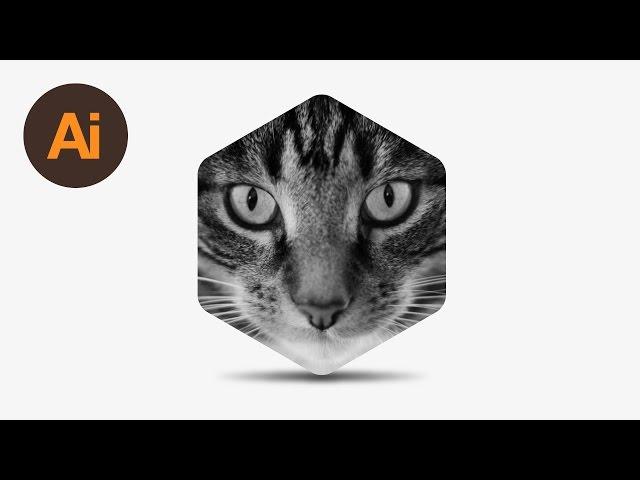 Learn How to Create a Hexagon Shaped Image with Shadow in Adobe Illustrator | Dansky