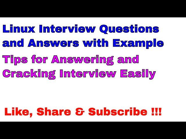 Linux Interview Questions And Answers | Linux Administration Tutorial | Linux Training | ServerGyan