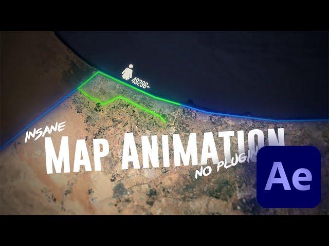 How to Make Map Animations In After Effects With NO PLUGINS