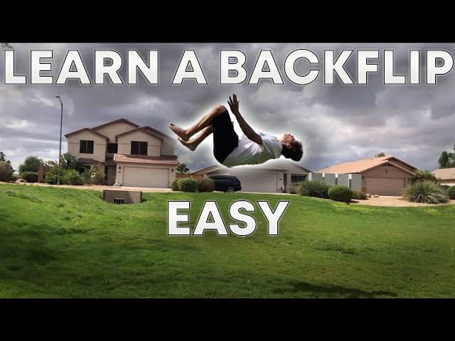 How To DO A BACKFLIP ON GROUND Step By Step TUTORIAL!