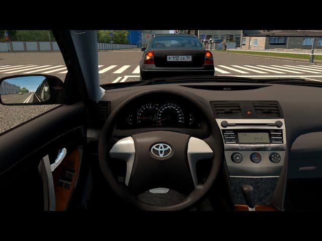 Toyota Camry XV40 2008 - City Car Driving | Steering wheel gameplay