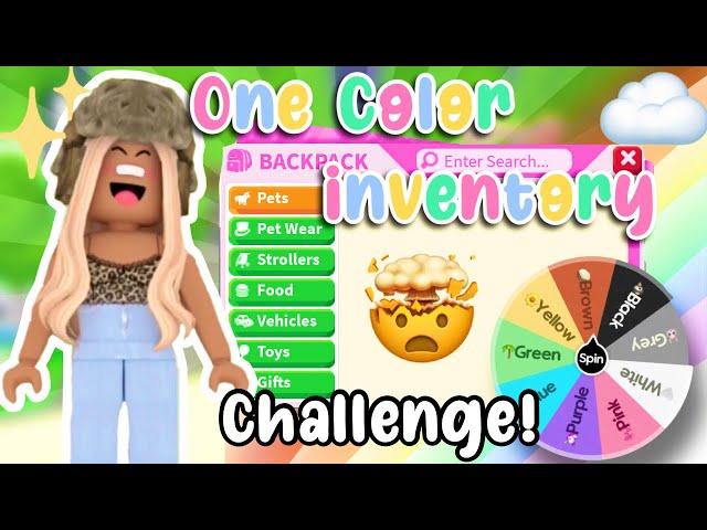 ONE COLOUR Inventory Challenge in Adopt Me!| Its Cxco Twins