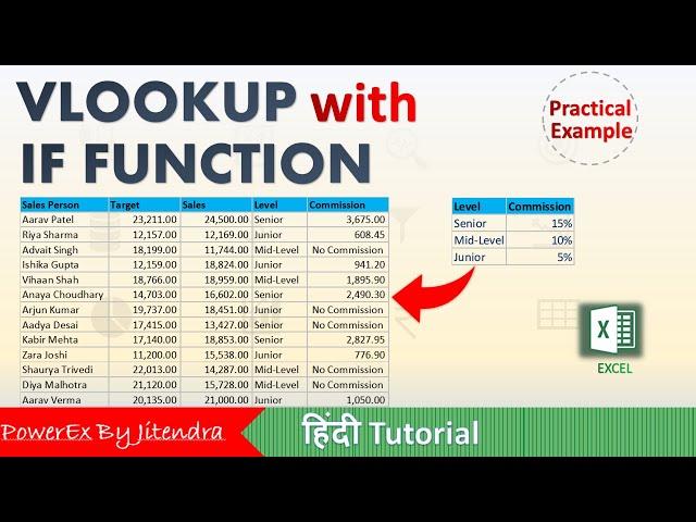 Mastering VLOOKUP with IF Function: Practical Example and Tips