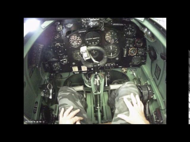 Spitfire cockpit.