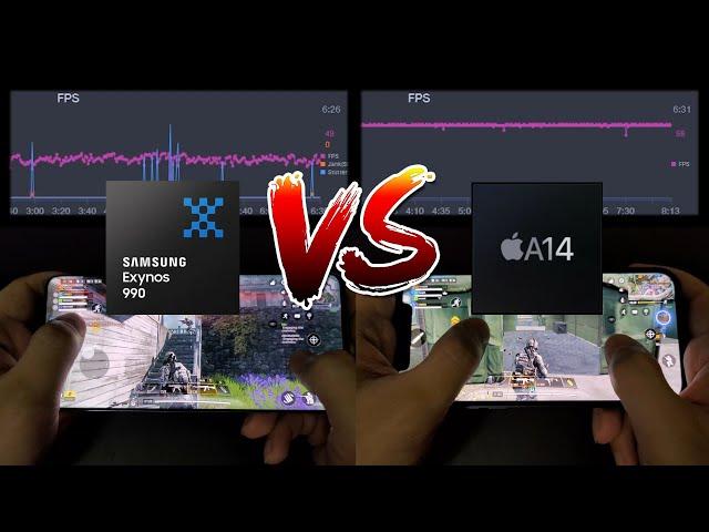 iPhone 12 vs S20 Plus Gaming Test Call of Duty COD Mobile | A14 iOS 14.2 vs Exynos 990 OneUI 3.0