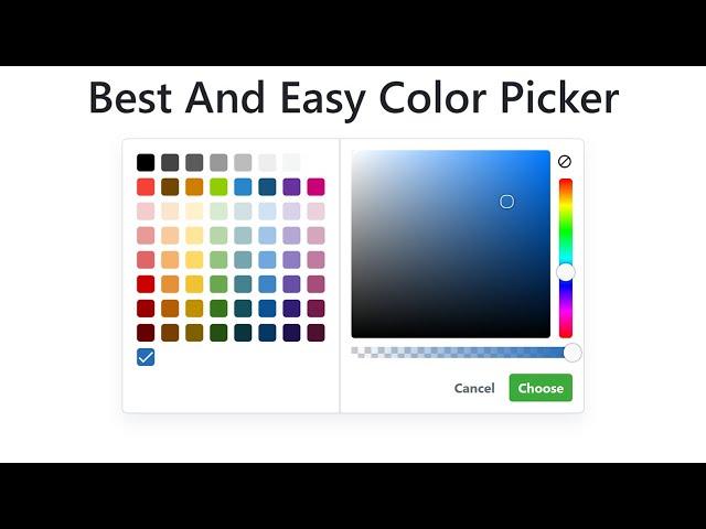 Best Color Picker For Your Web App - Code With Mark