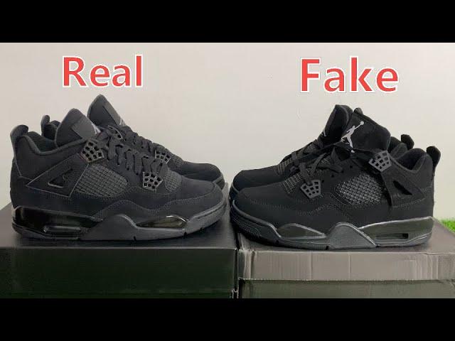 Best Real VS Fake Jordan 4 Black Cat!