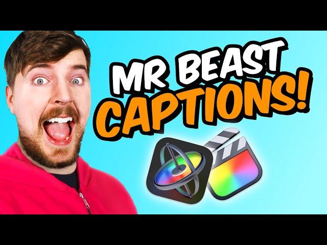 Make Captions Like MrBeast! • Motion 5 & Final Cut Pro