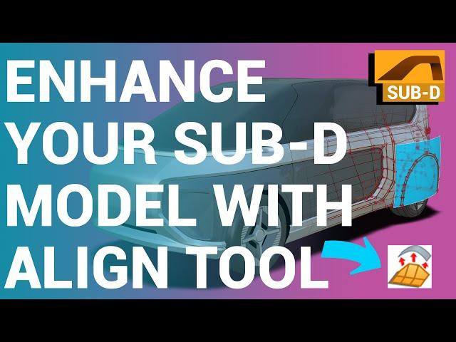 A guide to using the align tools in Alias SubD