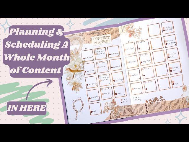 How I Use My Content Planner | Bullet Journal for Content Creators