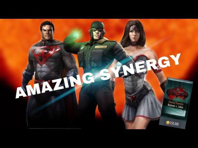 INJUSTICE MOBILE | The BEST Red Son Team | Using The #1 Red Son Team | Plus 3 ETERNAL ENEMIES Packs