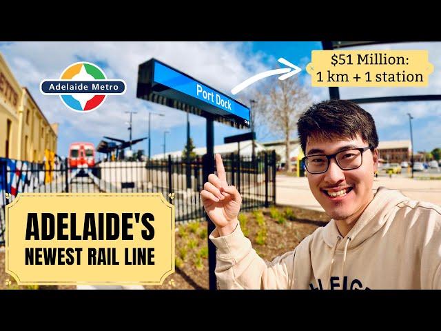 Adelaide's New $51 Million Train Line: Just 1 km Long with 1 Station - Port Dock Railway line