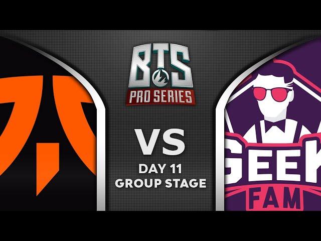 FNATIC vs GEEK FAM - TOP 1 GROUP - BTS Pro Series S2 2020 Highlights Dota 2