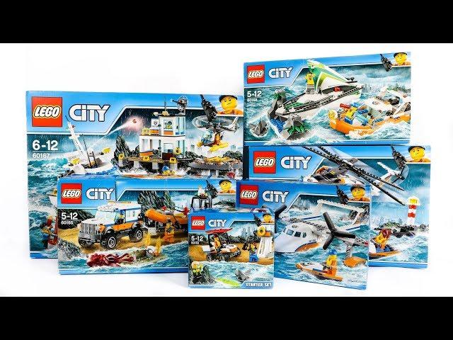 ALL LEGO City Coast Guard Sets Compilation/Collection Speed Build