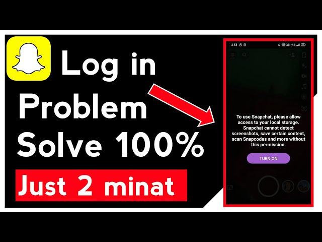 How To Fix Snapchat Login Problem On iPhone Only 2 Minutes 2024