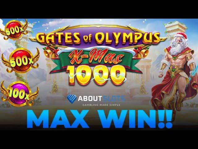 MAX WIN ON GATES OF OLYMPUS X-MAS 1000 by PRAGMATIC PLAY ️