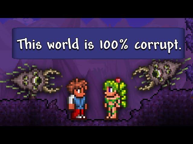 Can You Beat Terraria if the ENTIRE World is Corrupted?