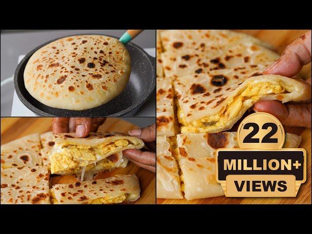 Egg Cheese Paratha Recipe | Cheese Stuffing Paratha | Egg Cheese Bread Recipe | N'Oven Foods